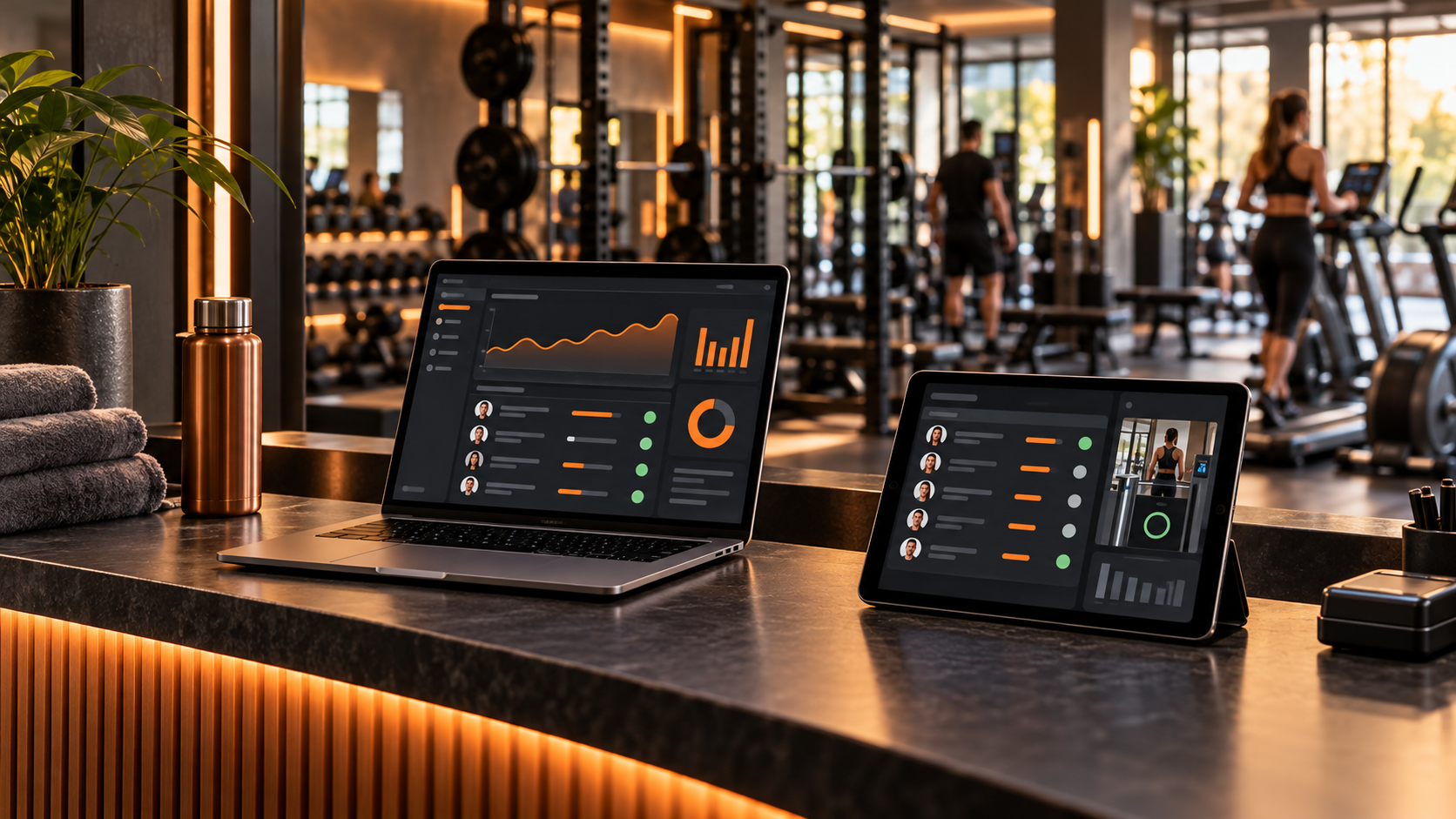 Imagen ilustrativa de Control Gym Web en un gimnasio